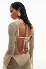 Open-back Knit Dress