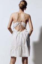 Open-back Crepe Dress