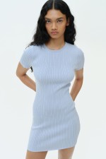 Rib-Knit Bodycon Dress