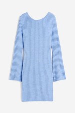 Twist-detail Rib-knit Dress