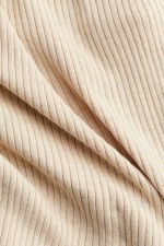 Rib-Knit Tie-Detail Dress