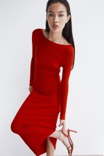 Boat-Neck Bodycon Dress